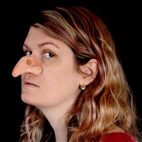 Latex witch nose prosthetic